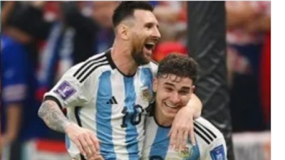 After eight and a half years, Argentina confirmed their place in the World Cup final after defeating Croatia in Qatar World Cup.  After 36 years, Argentina is on the verge of winning the title again.   Argentina secured a 0-3 win over Croatia at the Luzail Iconic Stadium on Tuesday.  This match proved that there is Lionel Messi and there is also a Julian Alvarez who can win Argentina matches.   10 years ago this Julián Alvarez photographed as a Lionel Messi fan.  Both Messi and Alvarez are now playing together in Argentina's jersey.  These two Argentines are ruling the World Cup in Qatar.  Riding on the shoulders of these two forwards, Argentina reached the final for the sixth time.   Messi scored Argentina's first goal against Croatia.  Alvarez has an indirect contribution to the goal.  In the 32nd minute, Alvarez found Croatian goalkeeper Dominik Livakovic alone from a counter attack.  Livakovic fouled the Argentine forward as he took a shot.  Argentina got a penalty, and at the same time the Croatian goalkeeper saw a yellow card.  Messi put Argentina ahead from the penalty in the 34th minute.   Alvarez, whose welfare Messi wrote in the record books, it was Alvarez who then showed the magic.  In the 39th minute, as soon as he got the ball from the counter attack, the Croat went alone in the defense.  The centre-forward scored an eye-catching goal after beating two defenders in the box.   The magic of the Messi-Alvarez duo can be seen during the 69th minute.  Alvarez made a pass past the surrounding Croat defenders.  Alvarez did the rest nicely.   Messi scored 5 goals and assisted 3 goals in the World Cup.  Along with Kylian Mbappe, the top scorer of this World Cup is the Argentinian captain.  Alvarez scored 4 goals and assisted 1 goal.   Julián Alvarez first came into the news last May with 6 goals in one match in the Copa Libertadores.  Alvarez was previously confirmed by Manchester City in January.   He scored 7 goals in 20 matches for City this season before the World Cup.  He made his debut for Argentina's national team last June.
