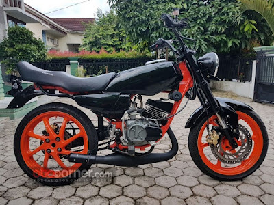 Model Gambar Modifikasi Motor Rx King Warna Hitam 2020