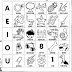 Atividades de Alfabetização - Conhecendo palavras das vogais