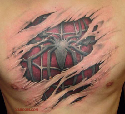 spider man tattoo