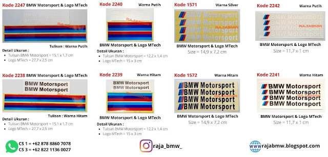 Sticker / Stiker BMW