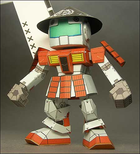 SD Ashigaru RGM79 GM Gundam Papercraft