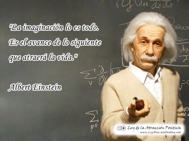 Wallpaper Gratis de Ley de Atracción con Cita de Albert Einstein