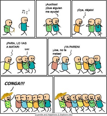 CONGA. HUMOR GRAFICO