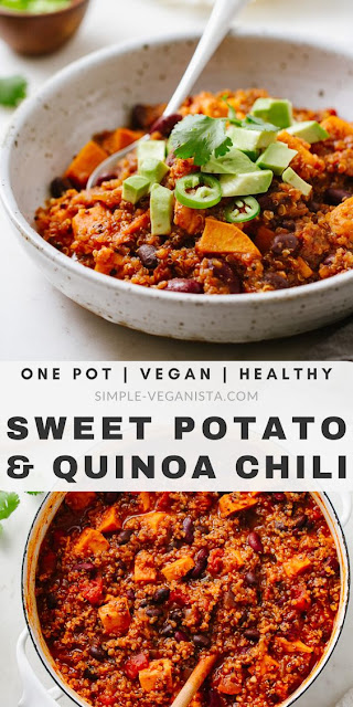 SWEET POTATO & QUINOA CHILI - VEGETARIAN FOOD