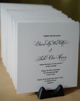 I spent the last few days working on the church wedding invites for my best 