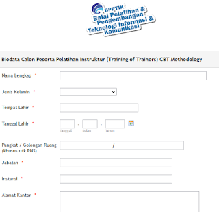 Pembukaan Pendaftaran Pelatihan Instruktur Berbasis TIK
