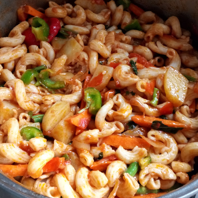 Macaroni - Irish Potatoes Vegetable Sauté