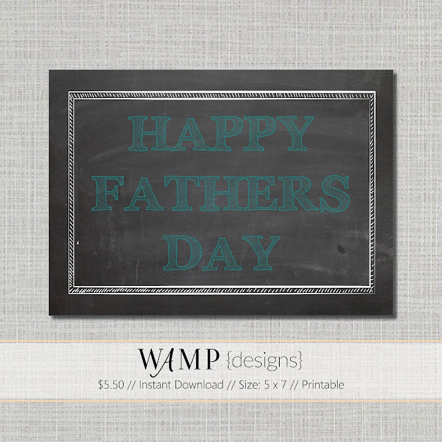 Chalkboard Father's Day Card