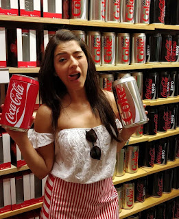 Mehreen Pirzada at Coca Cola Store in Vegas 2