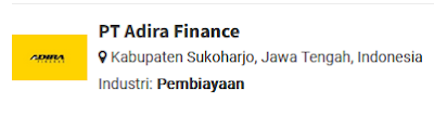 Loker PT. Adira Finance Sukoharjo