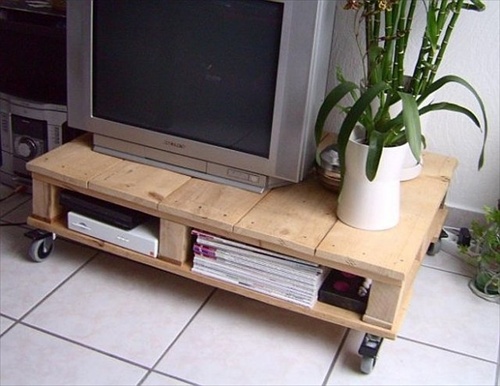 DIY Interior Furniture: 14 Pallet TV Stand Styles - Pallet Furniture