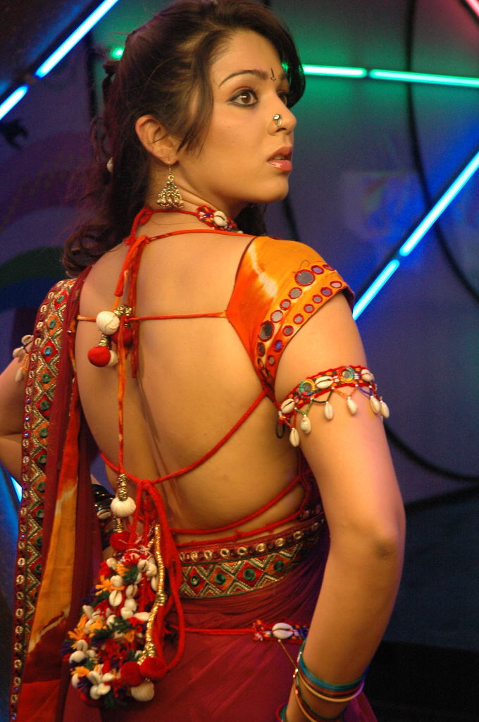 Charmy Kaur dancing in a song "Gajjala Gurram" from the movie "Sye Aata"