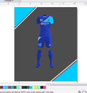 CARA MEMBUAT MOCKUP JERSEY DI COREL DRAW 14