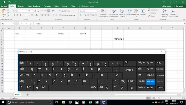 Virtual keyboard in Windows