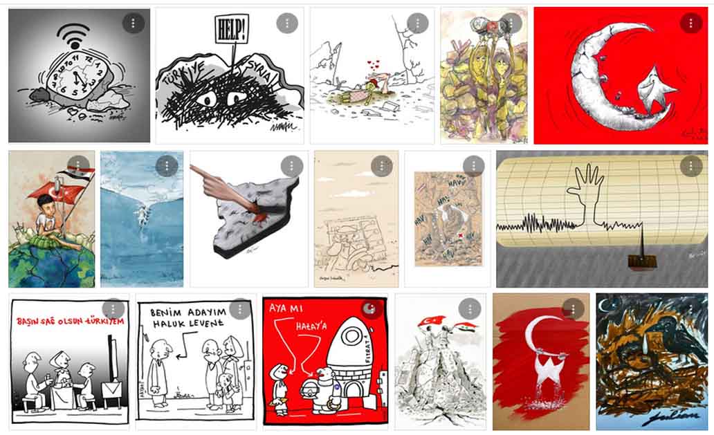Gallery of International cartoon .. "Solidarity with Turkey"