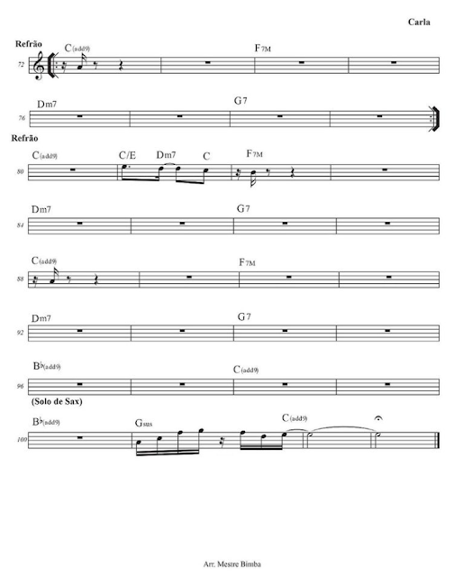 Partitura - Harmonia do Samba - Carla