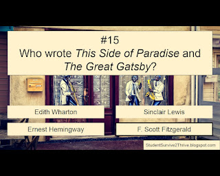 The correct answer is F. Scott Fitzgerald.