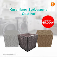 Dusdusan Keranjang Serbaguna Cestino Set (Set of 24) ANDHIMIND