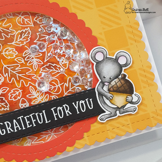 Grateful for You Card by Andrea Shell | Fall Roundabout &  Autumn Mice Stamp Sets, Circle Frames Die Set & more by Newton's Nook Designs #newtonsnook