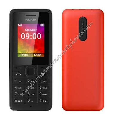 Nokia 106 Non Camera Cheap Phone Black Red Front Back Image & Photo Review