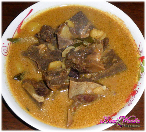 Resepi Mudah Gulai Kari Tulang Daging Lembu - Buat Wanita