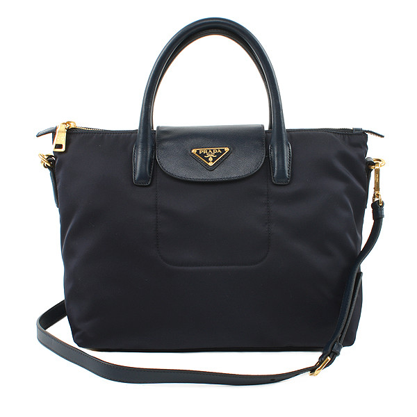 Prada BN2106 - Tessuto Saffiano Shoulder Bag (bleu)