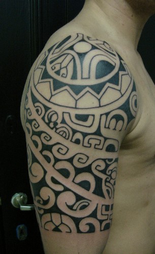  tribal tattoo black depth 