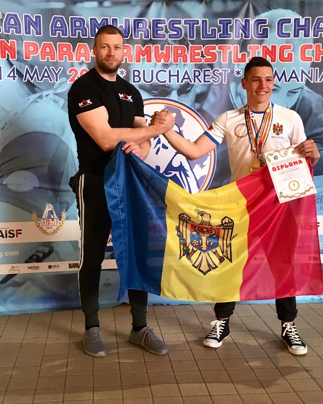 Leovean cel mai bun la Campionatul European la Armwrestling EuroARM2022