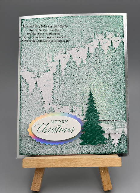 Fragrant-Forest-Christmas-Card-Glitter-Paper-Stampin-Up