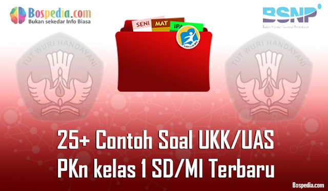 25+ Contoh Soal UKK/UAS PKn kelas 1 SD/MI Terbaru