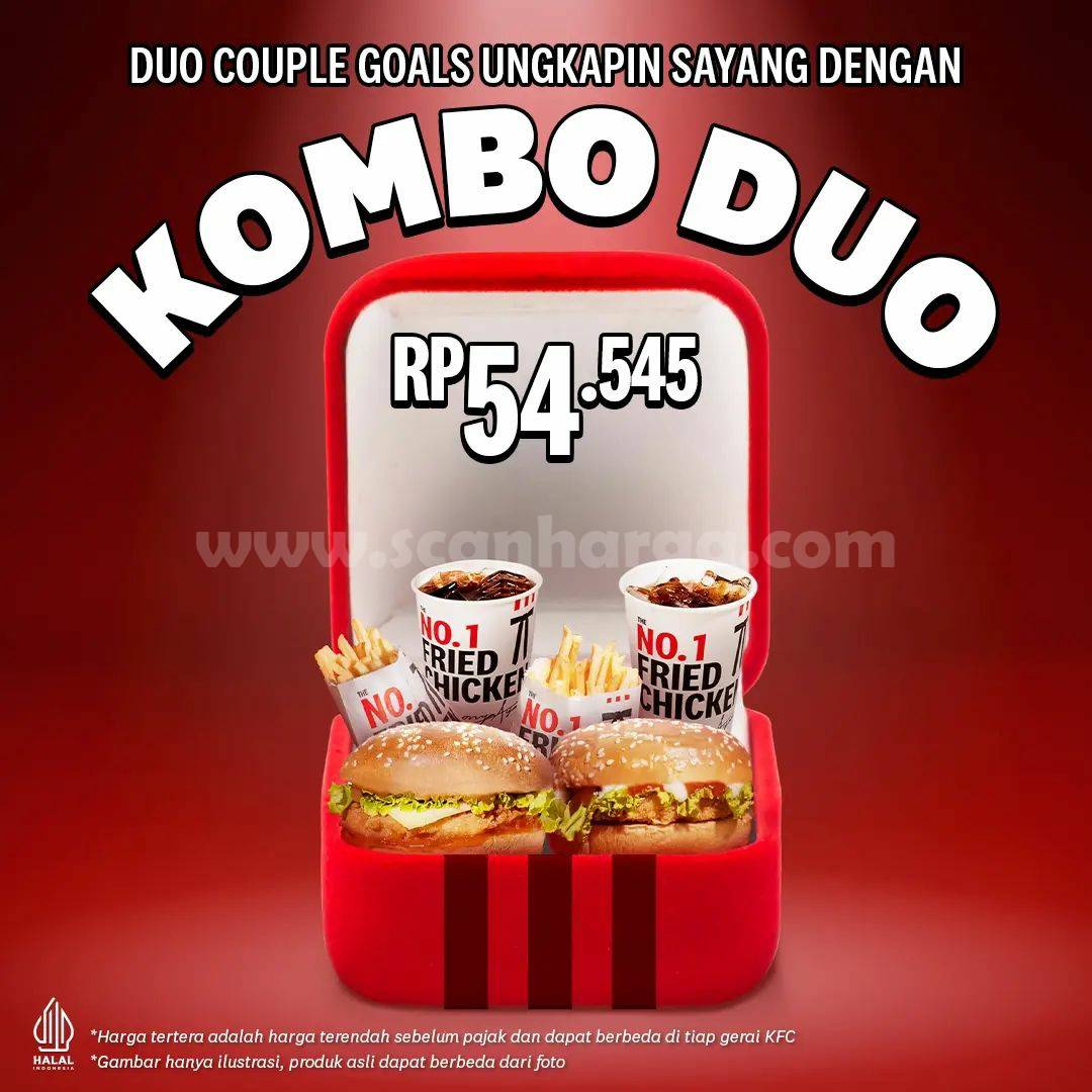 Promo KFC KOMBO DUO – Paket SUPER KOMPLIT CUMA Rp. 54Ribu