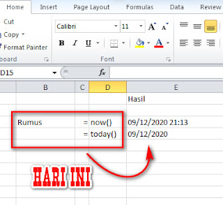 fungsi time pada excel