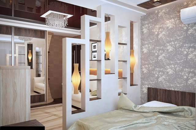 Room dividers for bedroom - 26 ideas for the delimitation 