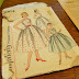 Original 1950's Simplicity pattern halter top w/ cumberund dress - in
progress
