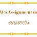 SWS Assignment no 1 Answers