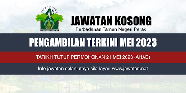 Jawatan Kosong Perbadanan Taman Negeri Perak 2023