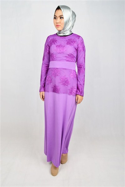 Model dress pesta muslim desain modern dan indah terbaru 2017/2018