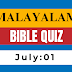 Malayalam Bible Quiz July 01 | Daily Bible Questions in Malayalam