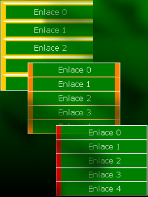 Tres menus verticales hechos con CSS