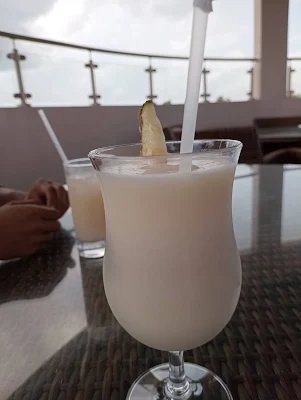 " Pina Colada from the Rooftop by Ramada Princess hotel and casino Paramaribo"