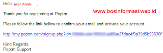 Link verifikasi poptm