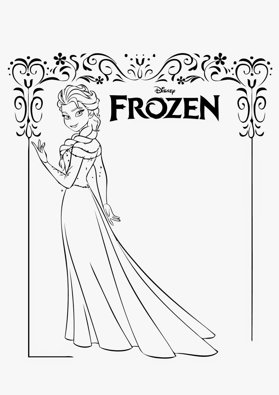 Download 4 Beautiful Elsa Coloring Pages to Print ~ Instant Knowledge