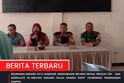 Dampak Kebakaran di TPA Sarimukti, Kelurahan Sarijadi Kota Bandung Gelar Rapat Koordinasi Kepala Sekolah
