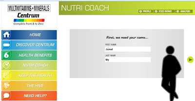 Registration for Centrum Nutri Coach