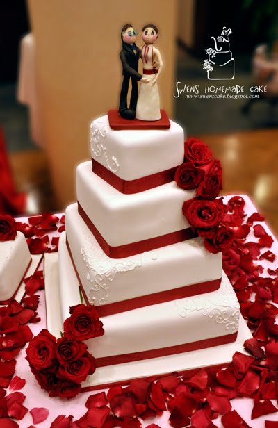 Vintage Rose Wedding Cake Penang EO Hotel 26062010