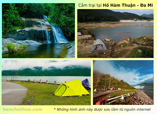 Địa điểm cắm trại tại hồ thuận nam Đa Mi Bình Thuận