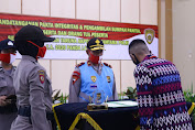 Wakapolda Lampung Pimpin Penandatanganan Pakta Integritas Penerimaan Akpol dan Tamtama Polri