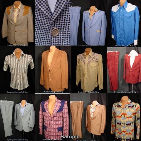 Vintage Men's Disco,70's Clothing, Leisure Suits