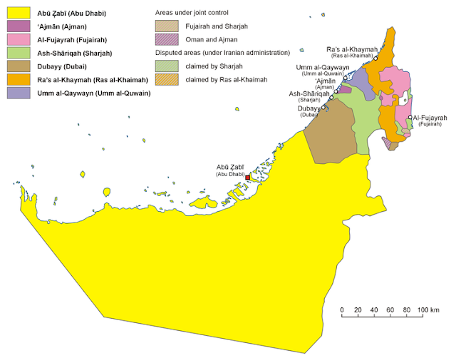 Pembagian wilayah administratif Uni Emirat Arab